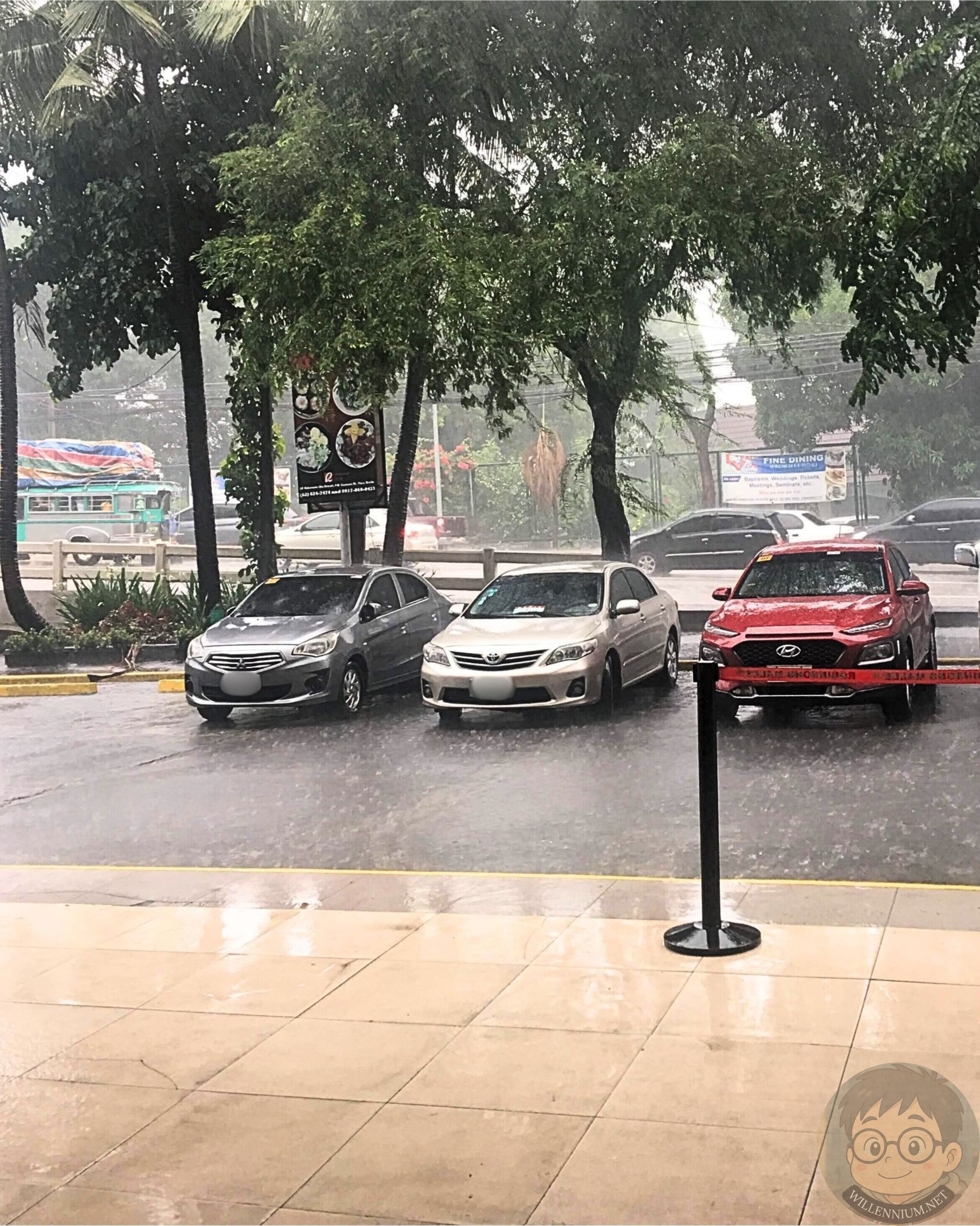 A snapshot of a downpour somewhere in Manila, taken a few years ago near my office.